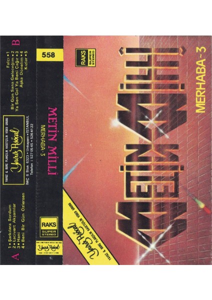Metin Milli – Merhaba 3 – Kaset