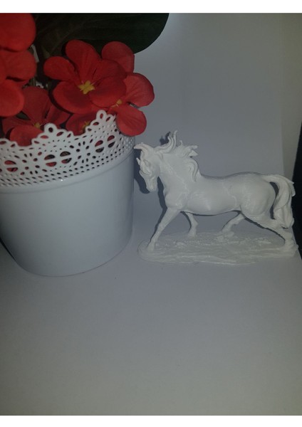 Beyaz At Heykeli Biblo 9.5x7 cm Özel Tasarım fırsatları