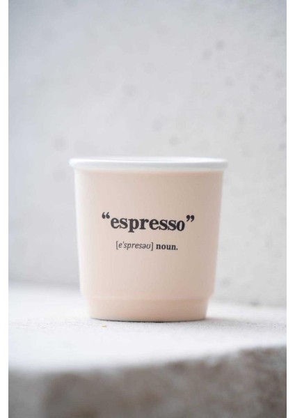 Blush Krem Tekli Espresso/kahve Fincanı 90ML