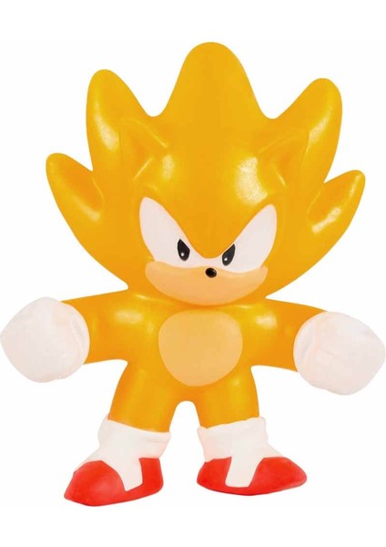 Goojitzu Squishi Esnek Uzayan Yumuşak Sonic Mini Tekli Figür - Super Sonic - 5 cm