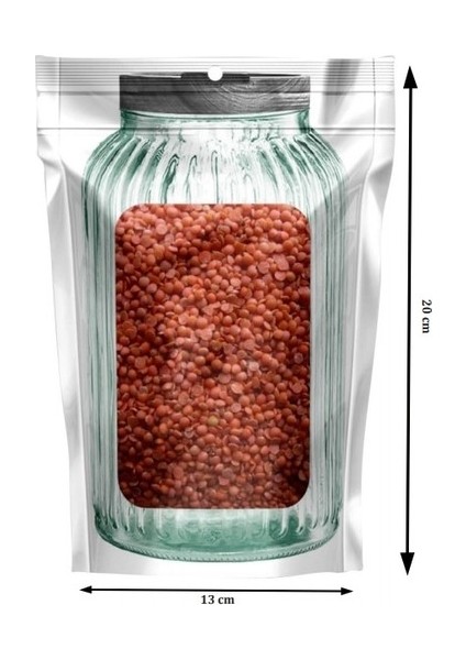 Kavanoz Görünümlü Kilitli Saklama Poşeti Çıtçıtlı ve Pratik Torba - 1 Adet modelleri