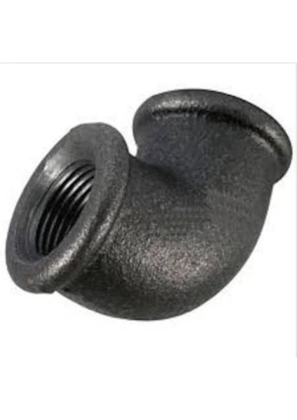 1" Siyah Dirsek 2 adet