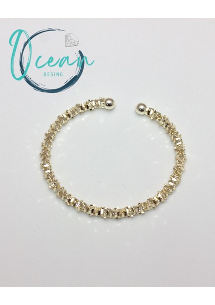 Çelik Gold Renk Kadın Bileklik