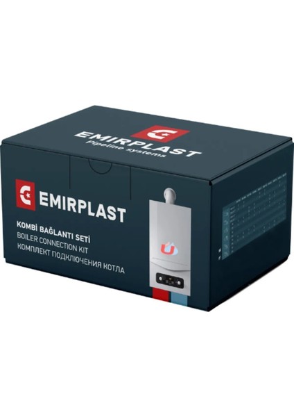 Kombi Alt Bağlantı Montaj Seti Düz 8`li Paket