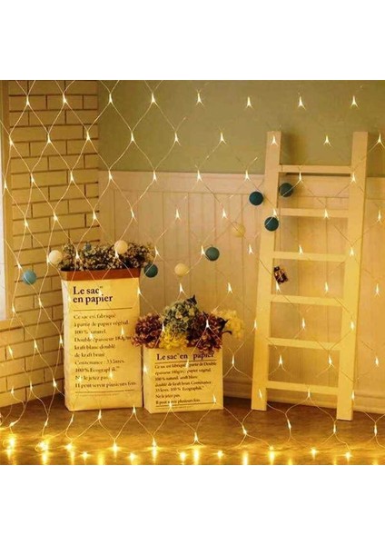 Dekor Ramazan Işıkları Ağ LED Işık Gün Işığı Ağ LED Işık Eklemeli Warm Light LED Işık Örümcek Ağı Işığı