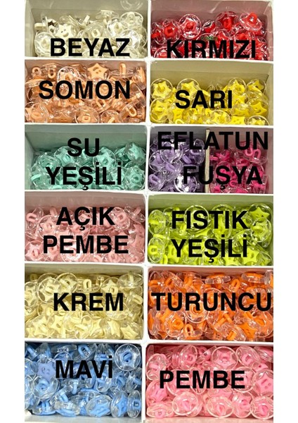Bebek Düğmesi / Büyük Yıldız Model / 10 Adet / modelleri