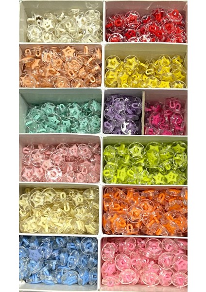 Bebek Düğmesi / Büyük Yıldız Model / 10 Adet / fırsatları