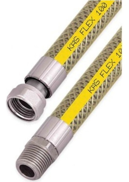 Ocak Flexi Örgülü Doğalgaz Bağlantı Flexi 1/2 150 cm