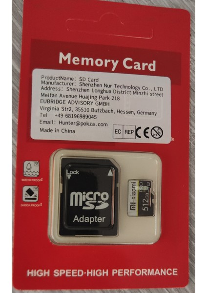 Yüksek Hızlı Hafıza Kartı Xiaomi 512 GB U3 Pro Plus ve Select Sd Kart Okuyucu Adaptörü