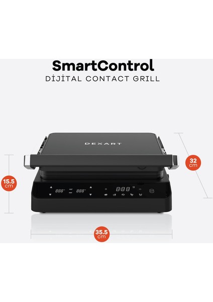 Smartcontrol Dijital Izgara Tost Makinesi