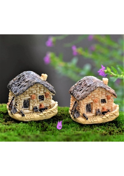 Minyatür Taş Örme Ev 3,8cm Silikon Kalıp K-146