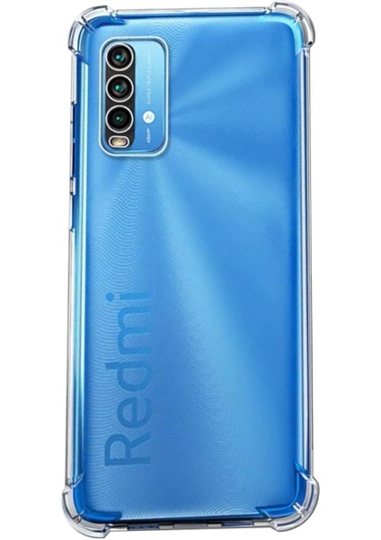 Xiaomi Redmi 9t Kılıf Köşe Korumalı Kılıf Şeffaf Köşeli Kılıf Slikon - Şeffaf