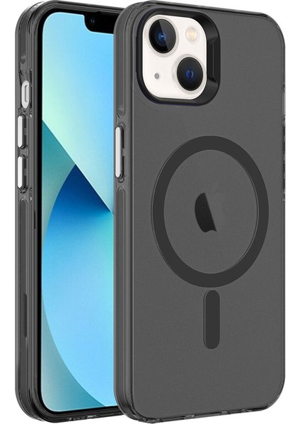 Apple iPhone 15 Plus Kılıf Iceflex Premium Magsafeli Transparan Sert Silikon Kapak