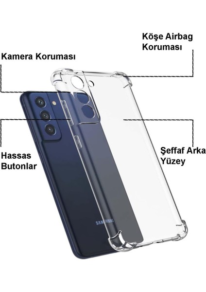 Xiaomi Mi 11 Lite Kılıf Köşe Korumalı Kılıf Şeffaf Köşeli Kılıf Slikon - Şeffaf fiyatları