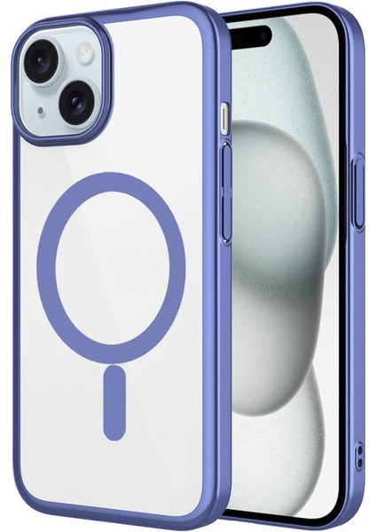 Apple iPhoneone 15 Plus Kılıf Magsafe Destekli Zenova Pc Silikon Kapak