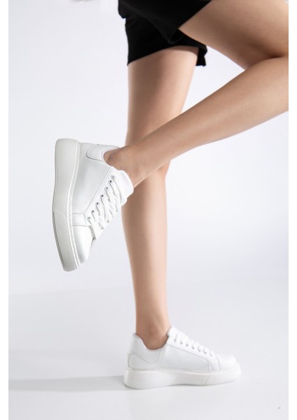 Berny Kadın Beyaz Cilt Spor Ayakkabı