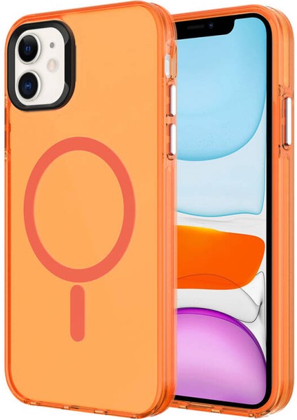 Apple iPhone 11 Kılıf Iceflex Premium Magsafeli Transparan Sert Silikon Kapak
