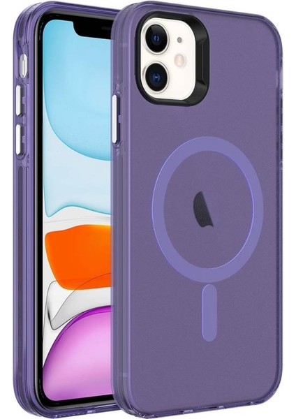 Apple iPhone 11 Kılıf Iceflex Premium Magsafeli Transparan Sert Silikon Kapak