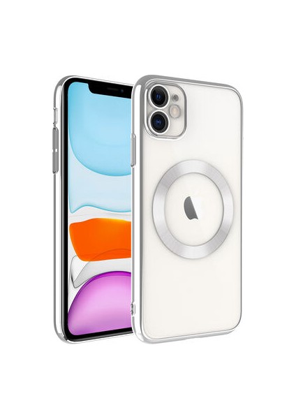 Apple iPhoneone 11 Kılıf Magsafe Destekli Zenova Pc Silikon Kapak