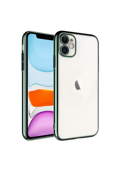 Apple iPhoneone 11 Kılıf Kenarları Parlak Renkli Veloxcase Pc Kapak
