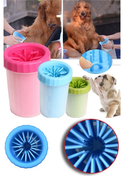 Evcil Hayvan Kedi Köpek Pati Temizleme Silikon Fırçalı Aparat Kolay Temizlik Acıtmaz Kolay Temizlik fiyatları