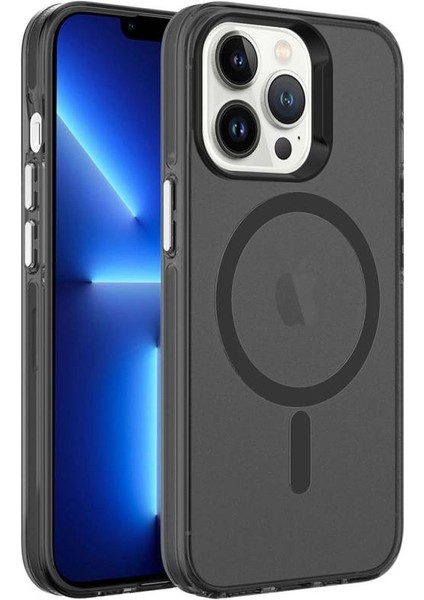 Apple iPhone 13 Pro Kılıf Iceflex Premium Magsafeli Transparan Sert Silikon Kapak