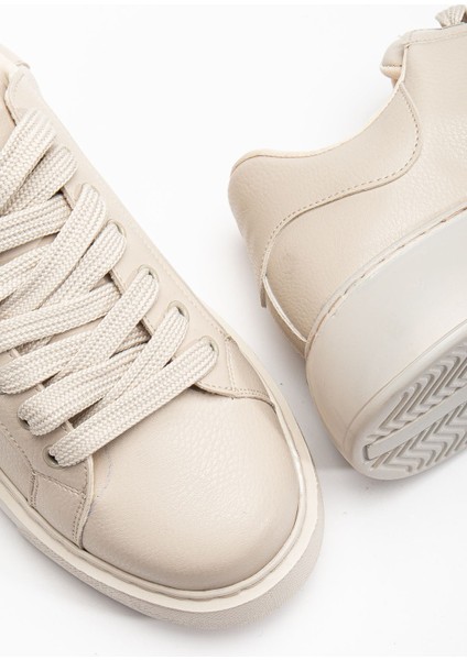 Berny Kadın Bej Cilt Spor Ayakkabı fırsatları
