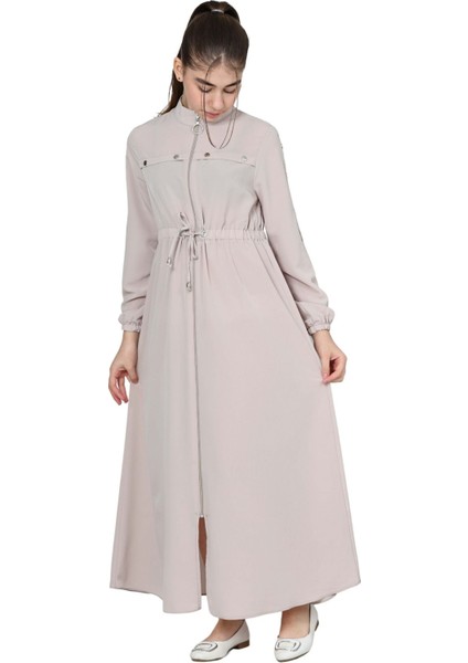 Kız Çocuk Uzun Kristal Krep Tesettür Ferace ELBISE-FRC-0005 fiyatları