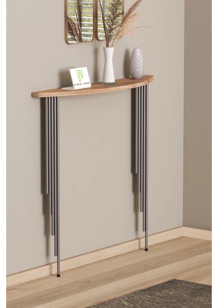 Dresuar Petek Üstü Raf Yarım Ay Atlantik Çam Gümüş Ayak 80*18CM (60CM Altı Petekler Için Geçerlidir) fiyatları