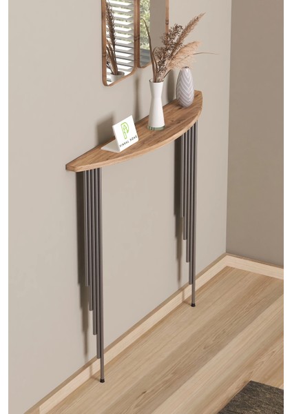 Dresuar Petek Üstü Raf Yarım Ay Atlantik Çam Gümüş Ayak 80*18CM (60CM Altı Petekler Için Geçerlidir) fırsatları