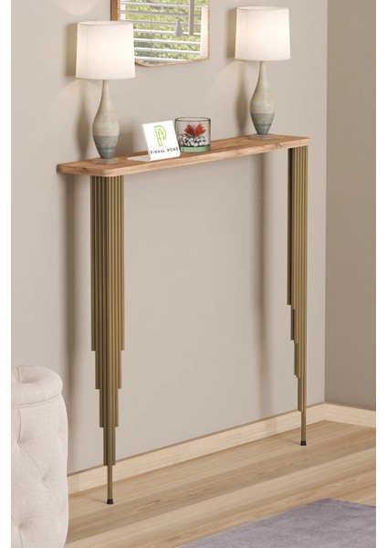 Dresuar Petek Üstü Raf Oval Kenar Atlantik Çam Gold Ayak 120*18CM (110CM Altı Petekler Için Geçerlidir) fiyatları
