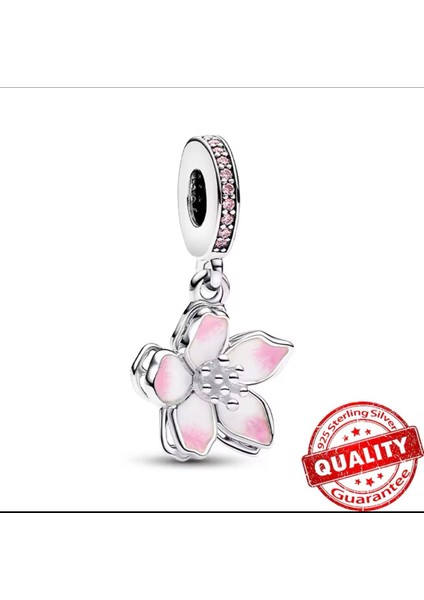 Gümüş Kiraz Çiçeği Charm