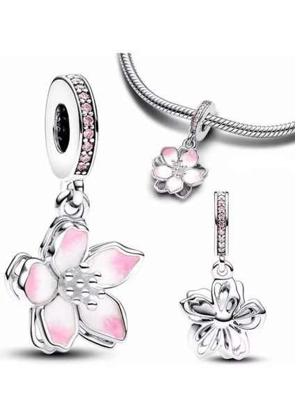 Gümüş Kiraz Çiçeği Charm fiyatları