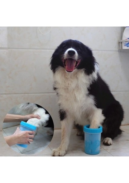 Pati Ayak Yıkama Kovası Silikon Jel Fırçalı Kedi Köpek (Küçük) fiyatları