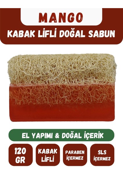 Kabak Lifli Mango Özlü Doğal Sabun 120 gr