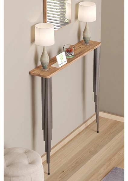Pinhalhome Dresuar Petek Üstü Raf Oval Kenar Atlantik Çam Gümüş Ayak 80*18CM(70CM Altı Petekler Için Uygun) fırsatları