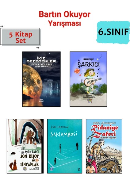 Bartın Okuyor Yarışması 6. Sınıf Okuma Kitapları, 6.sınıf Masal Öykü 5 Kitap Set