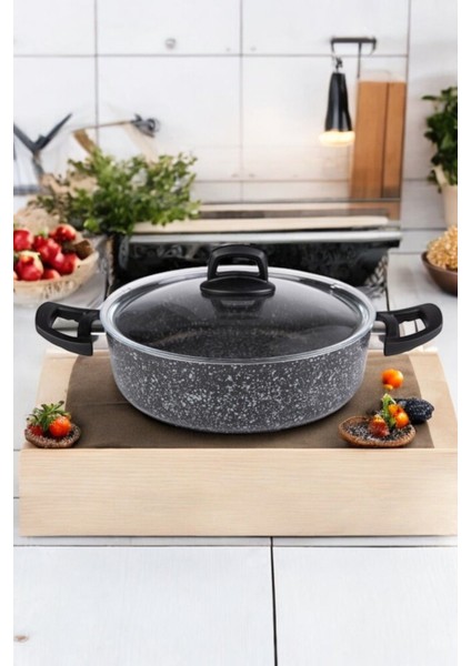 Eco Granit Döküm Basık Tencere 24 cm Dies Design 721512