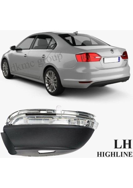 JETTA 2011-2014 MODEL ARASI UYUMLU DIŞ AYNA SİNYALİ SOL SÜRÜCÜ TARAFI AYDINLATMA DELİKLİ