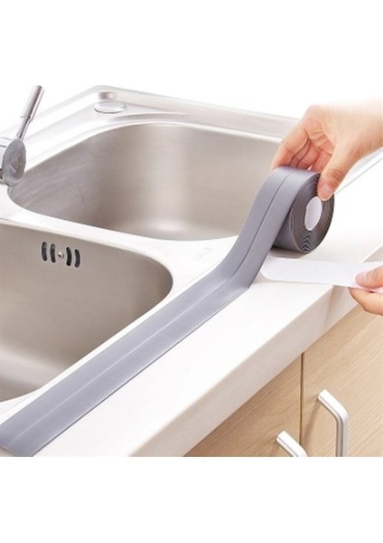 Gri Su Sızdırmaz Banyo Mutfak Lavabo Küvet Izolasyon Şerit Bant