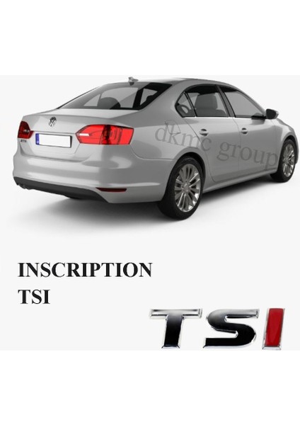 JETTA 2011-2014 MODEL ARASI UYUMLU (122HP) ARKA BAGAJ KAPAĞI ÜZERİ TSI YAZISI