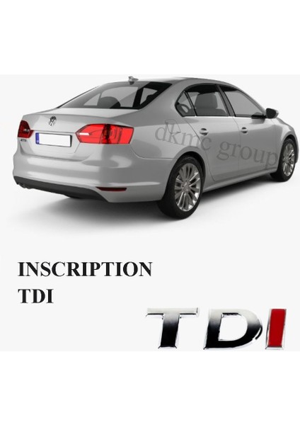JETTA 2011-2014 MODEL ARASI UYUMLU (105HP) ARKA BAGAJ KAPAĞI ÜZERİ TDI YAZISI