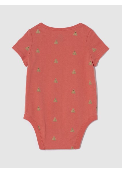 Bebek Kırmızı Gap Logo Brannan Bear Grafikli Bodysuit