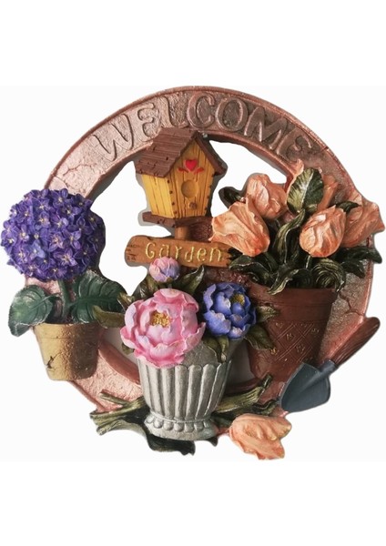 Kapı Süsü Saksı Çiçek Lale Şakayık Gül Silikon Kalıp