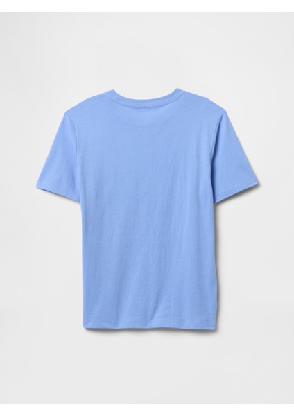 Erkek Çocuk Mavi Gap Logo Cepli T-Shirt modelleri