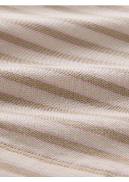 Kadın Bej %100 Organik Pamuk Vintage Soft Crop T-Shirt modelleri