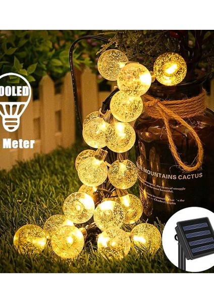7 Metre Güneş Enerjili 8 Modlu Gün Işığı Solar LED Işık 50 Top Dekoratif Yılbaşı Bahçe Balkon ve Teras fiyatları
