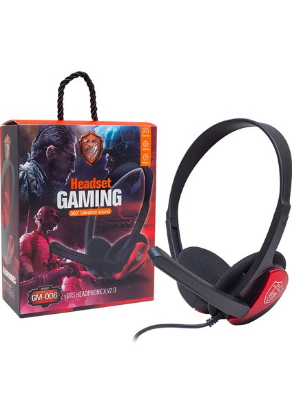 Magıcvoıce GM-006 3.5mm Aux Girişli Stereo Kulaküstü Mikrofonlu Oyuncu Kulaklık (4987)