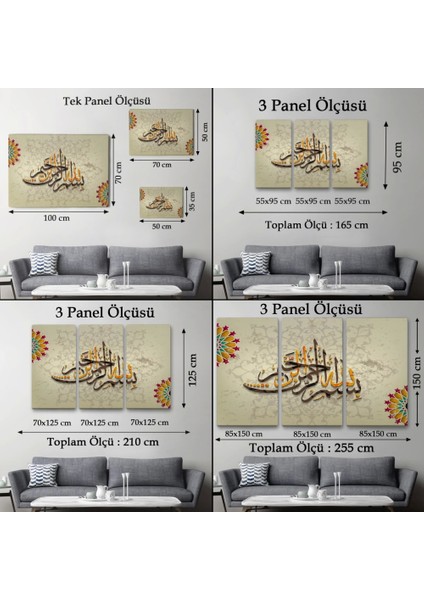 - Islami Dini Kanvas Duvar TABLOSU-3269 indirimleri