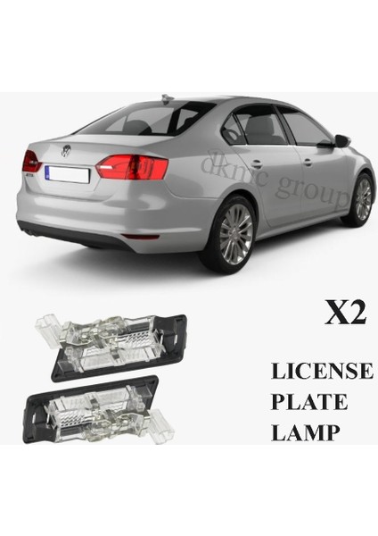 JETTA 2011-2014 MODEL ARASI UYUMLU PLAKA LAMBASI TAKIM SARI IŞIK HALOJEN